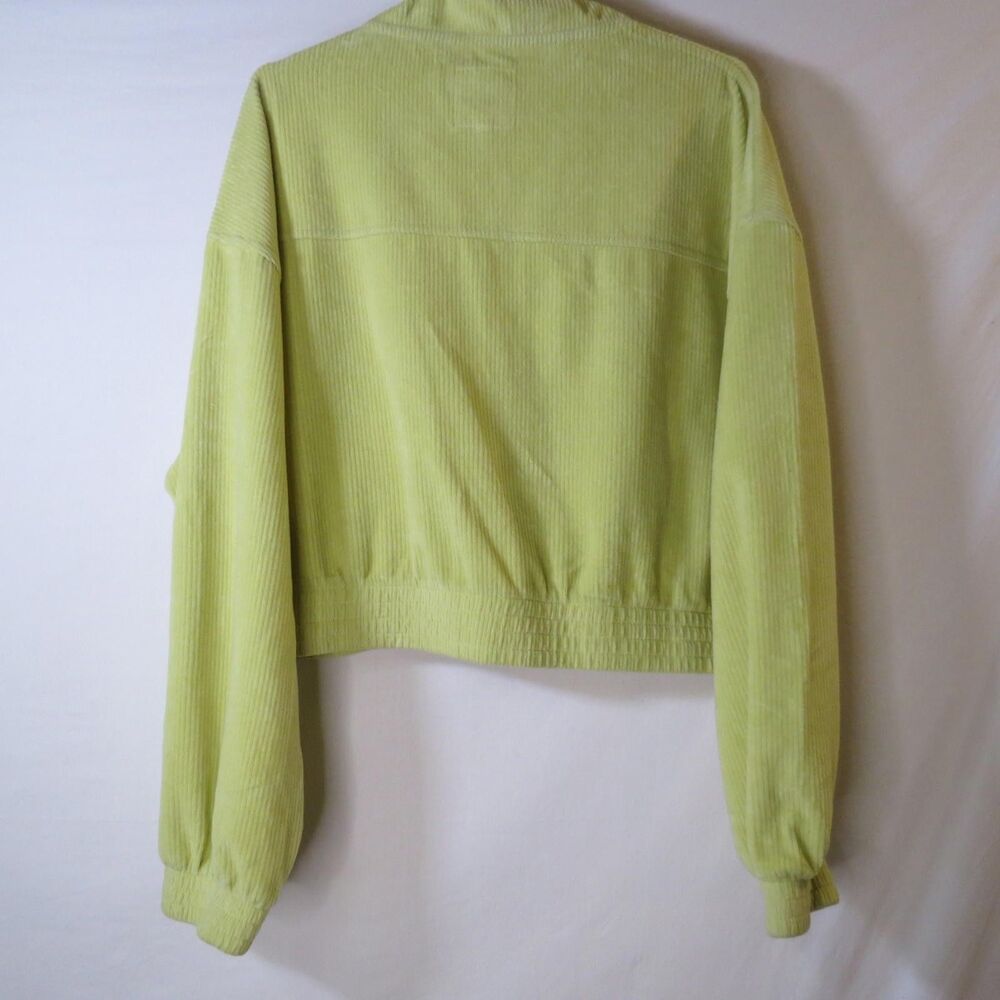 Aerie Womens Lime Green Cropped Jacket Preppy Summer Party Layering Size XL - Picture 9 of 9